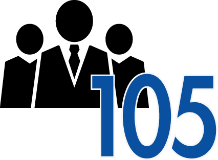 従業員数105名(2025年8月現在)